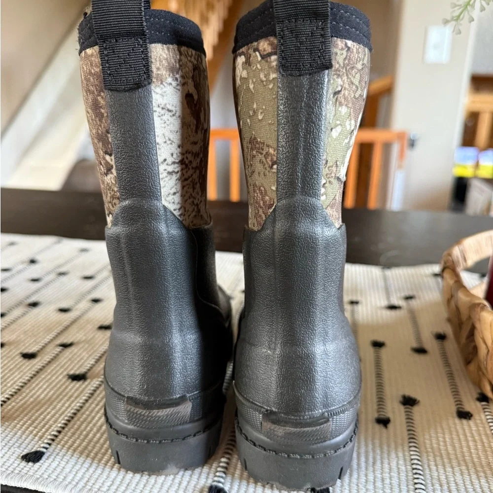 RedHead Kids Black & Camo Waterproof Pull-On Boots